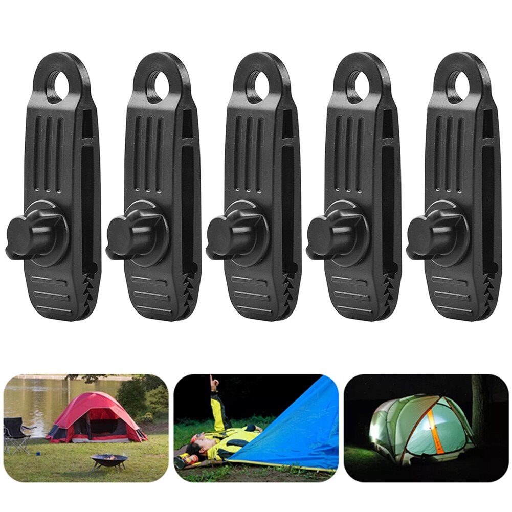 Cheap Goat Tents Awning Clamp Tarp Tarpaulin Windproof Snap Clips Outdoor Camp Tent Tighten Tools Travelling Easy Carrying Portable Parts   
